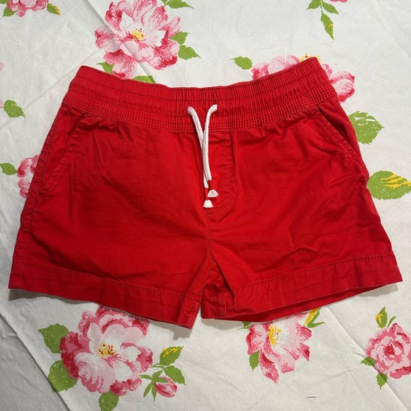 Dip Red Athletic Shorts with Elastic Waistband - Picture 1 of 2